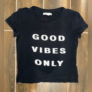 American Eagle Good Vibes Only Crop Top